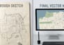 vector map rv park map site plan, location campground map, business guide map